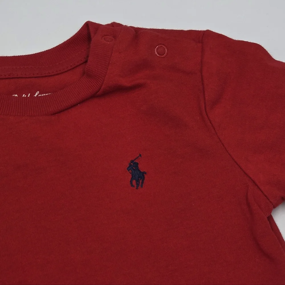 Ralph Lauren baby boy button down shirt and tee size 12 months